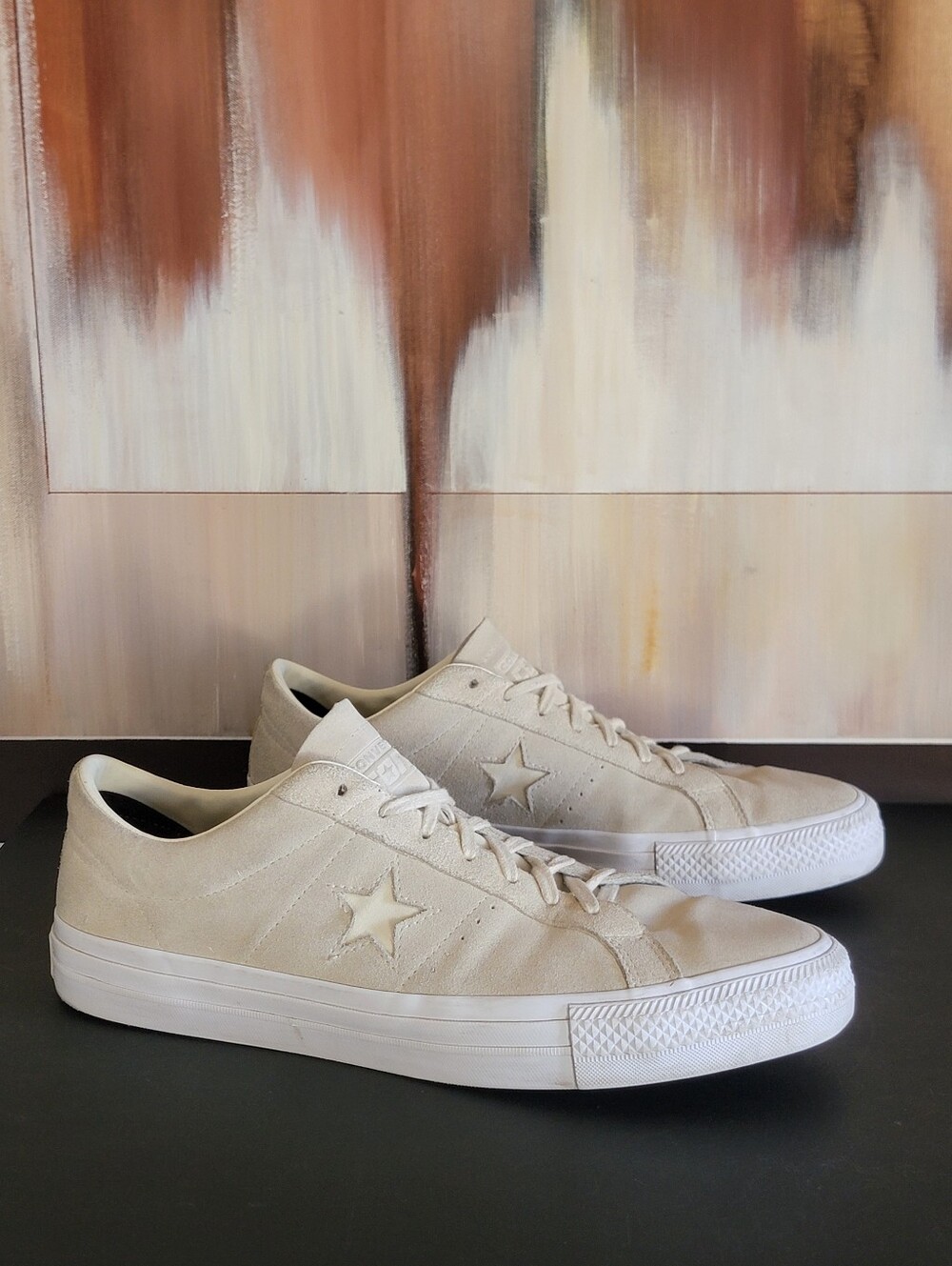 Converse One Star Mens Sz 13 Beige Suede Low Sandy Skate Sneaker Shoes